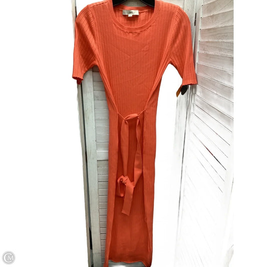 Dress Casual Maxi By Loft In Orange, Size: S