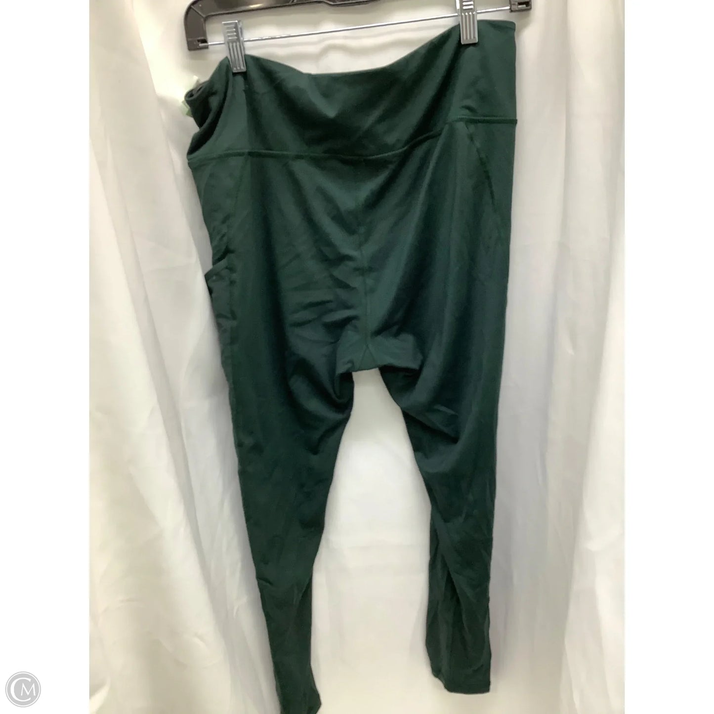 Athletic Leggings By Adidas In Green, Size: Xl