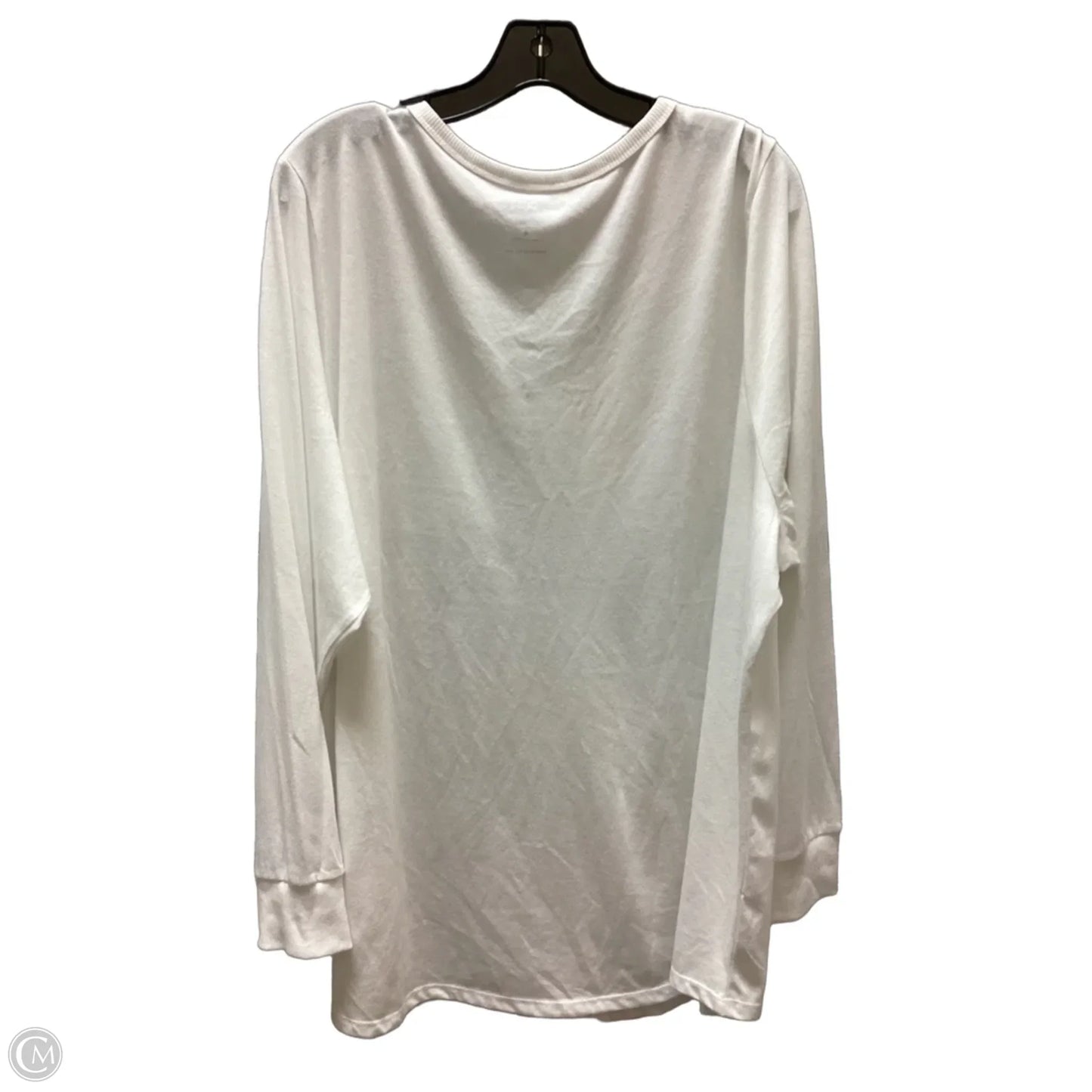 Top Long Sleeve By Torrid In White, Size: 4x