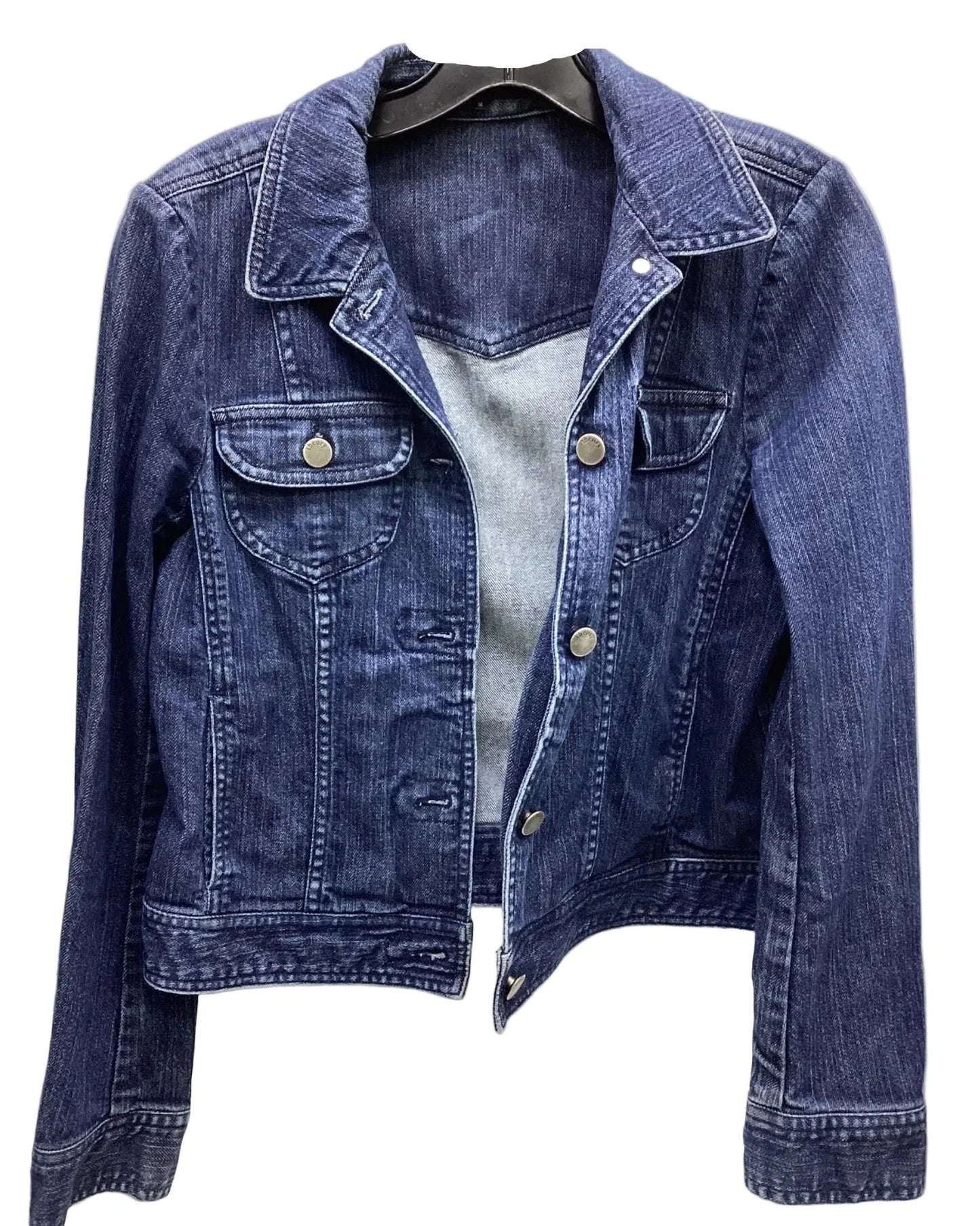Jacket Denim By Theory In Blue Denim, Size: M