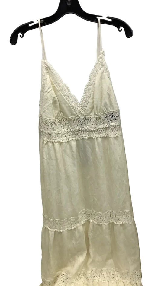 Dress Casual Maxi By Fashion Nova In Ivory, Size: Xl