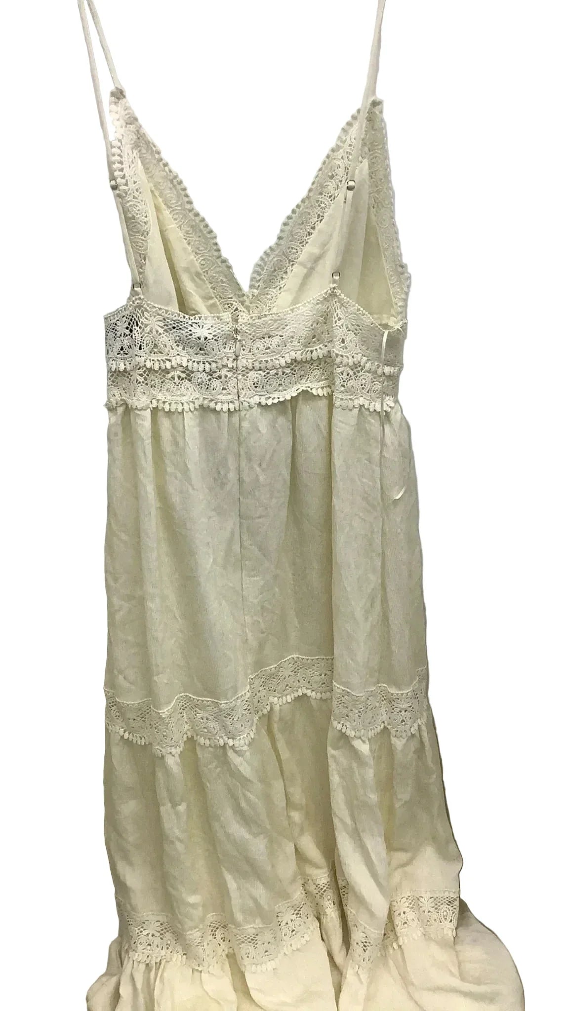 Dress Casual Maxi By Fashion Nova In Ivory, Size: Xl