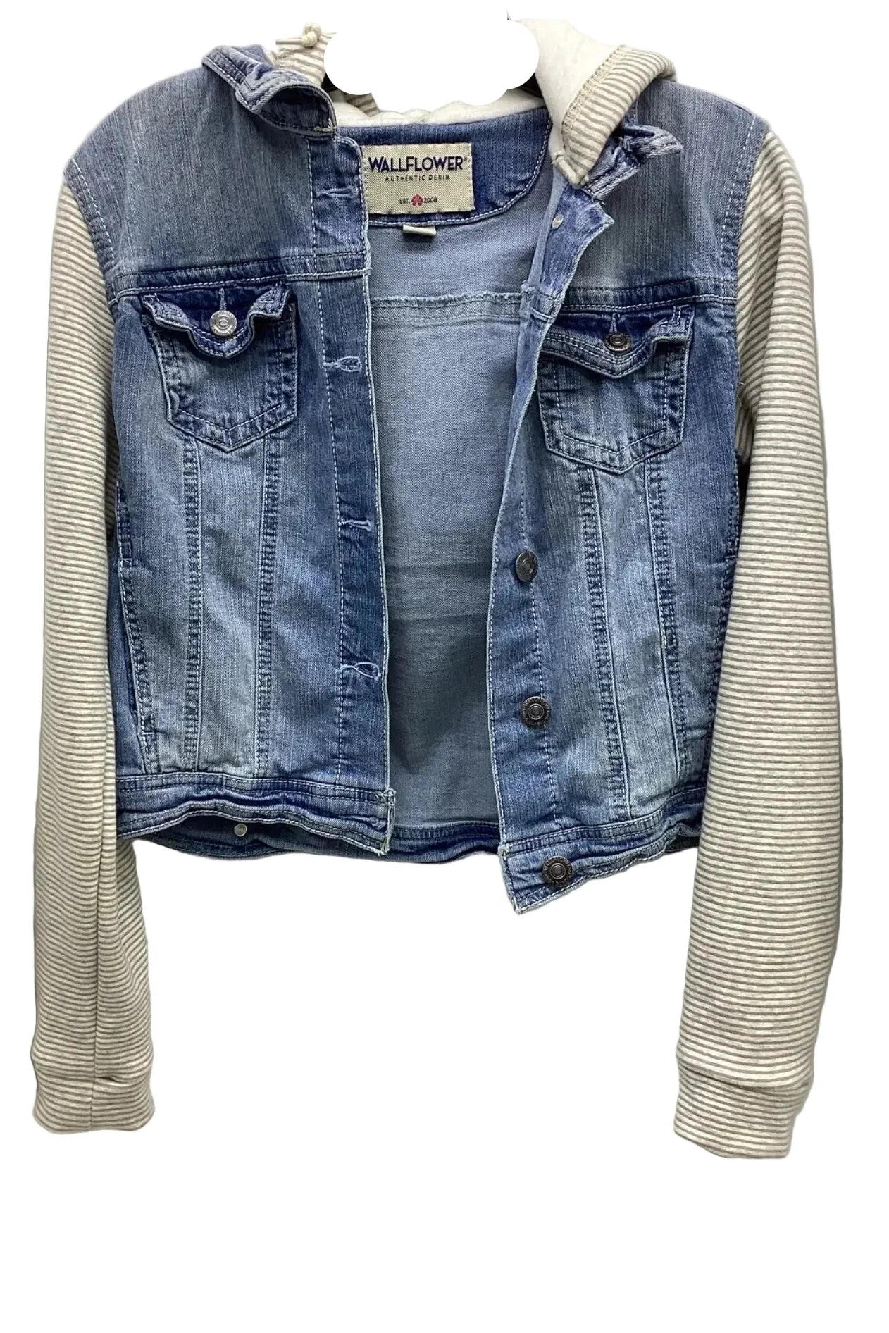 Jacket Denim By Wallflower In Blue Denim, Size: M