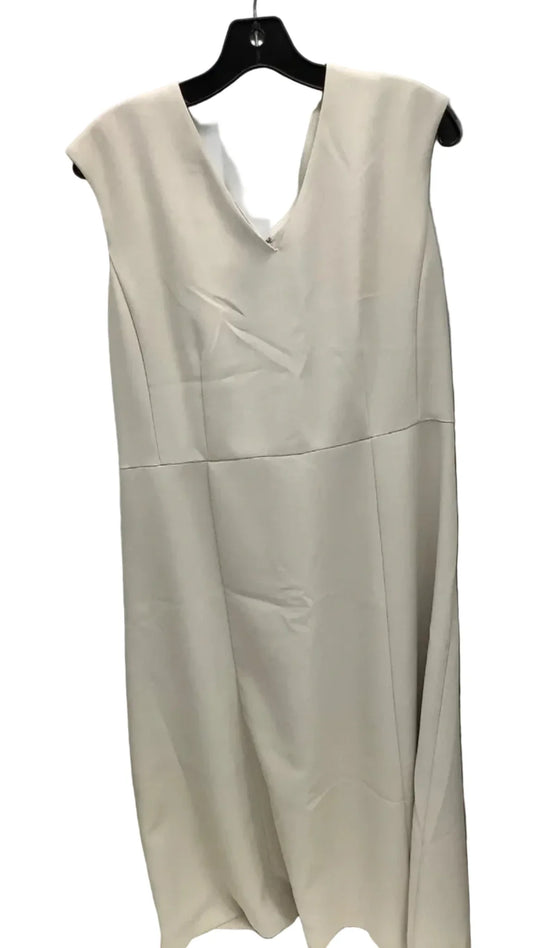 Dress Casual Maxi By Ann Taylor In Beige, Size: 16