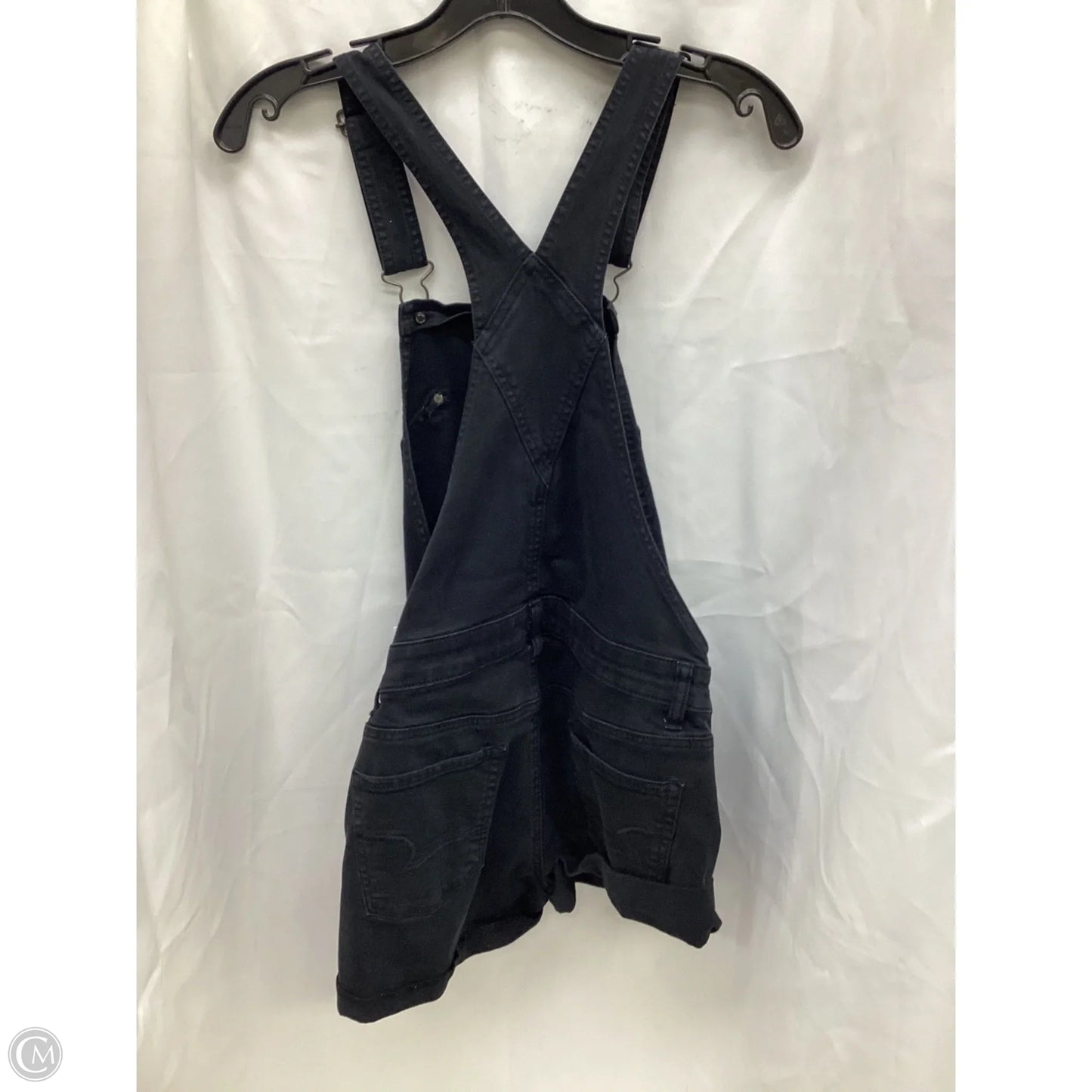Overalls By American Eagle In Black Denim, Size: Xs
