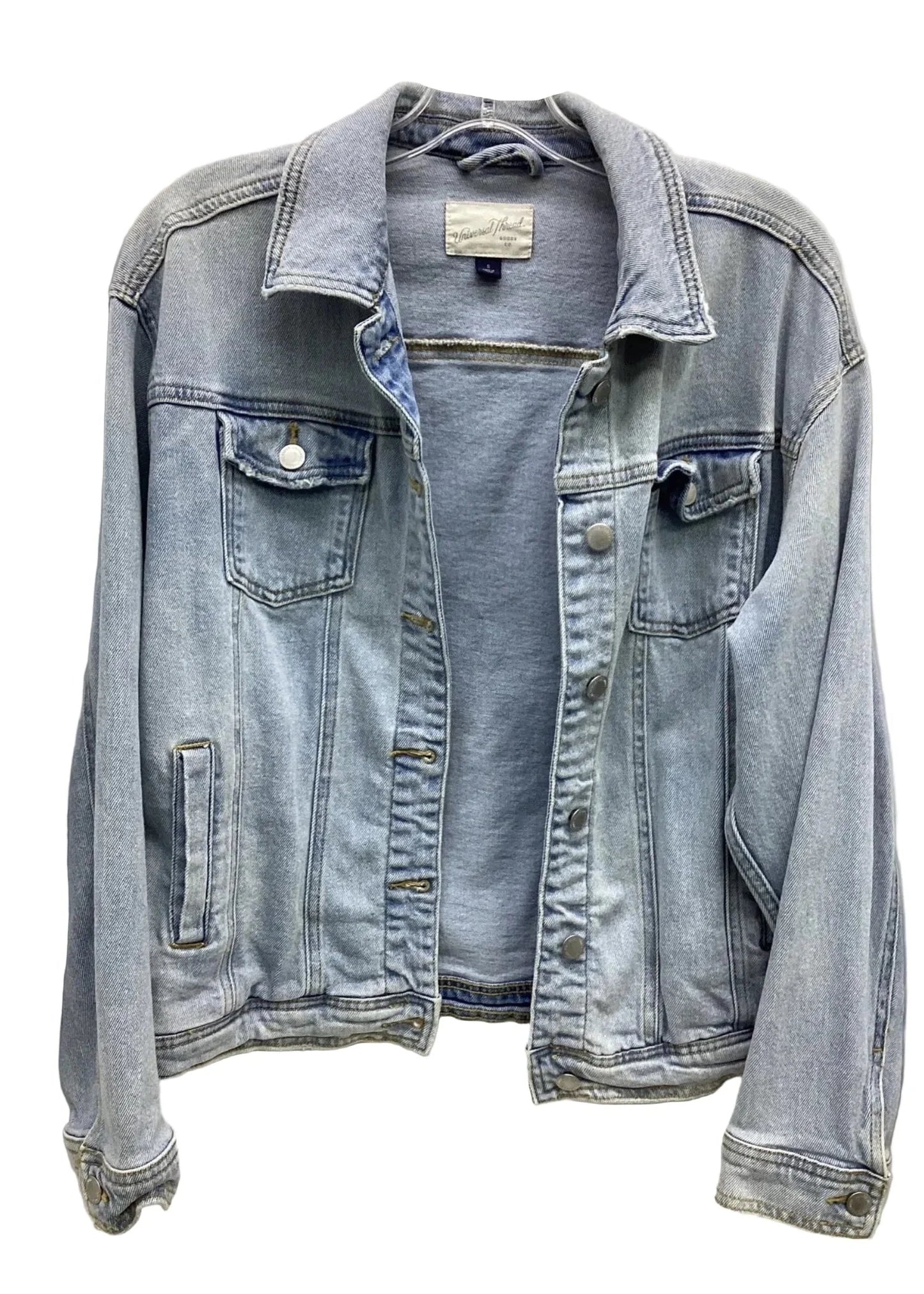 Jacket Denim By Universal Thread In Blue Denim, Size: S