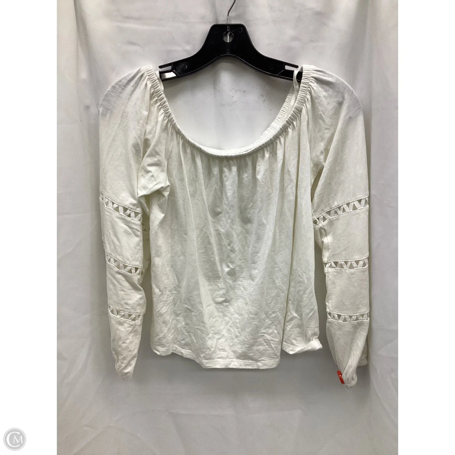 Top Long Sleeve Designer By Lilly Pulitzer In White, Size: S