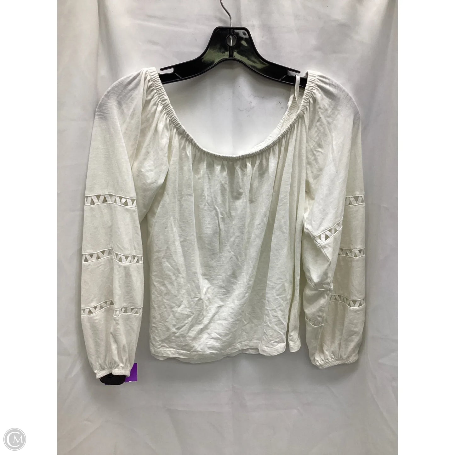 Top Long Sleeve Designer By Lilly Pulitzer In White, Size: S