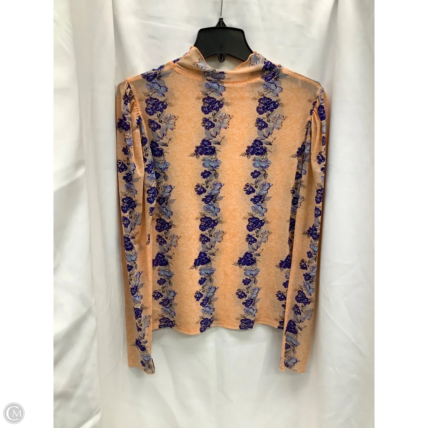 Top Long Sleeve By Free People In Floral Print, Size: L