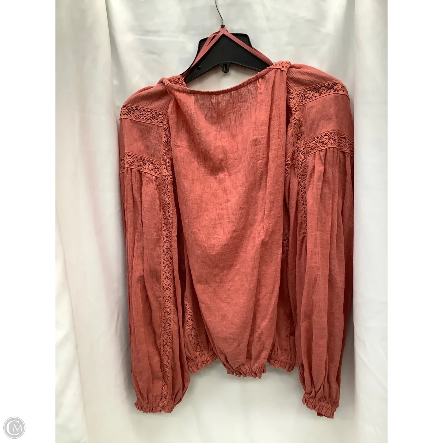 Top Long Sleeve By Free People In Coral, Size: S