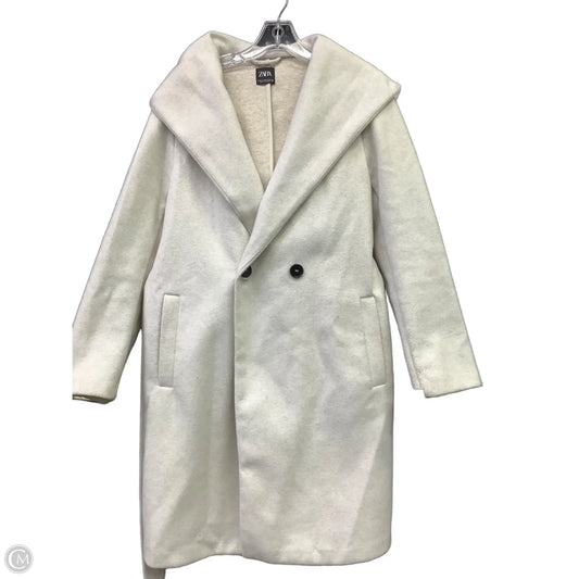 Coat Trench Coat By Zara In Beige, Size: Xs