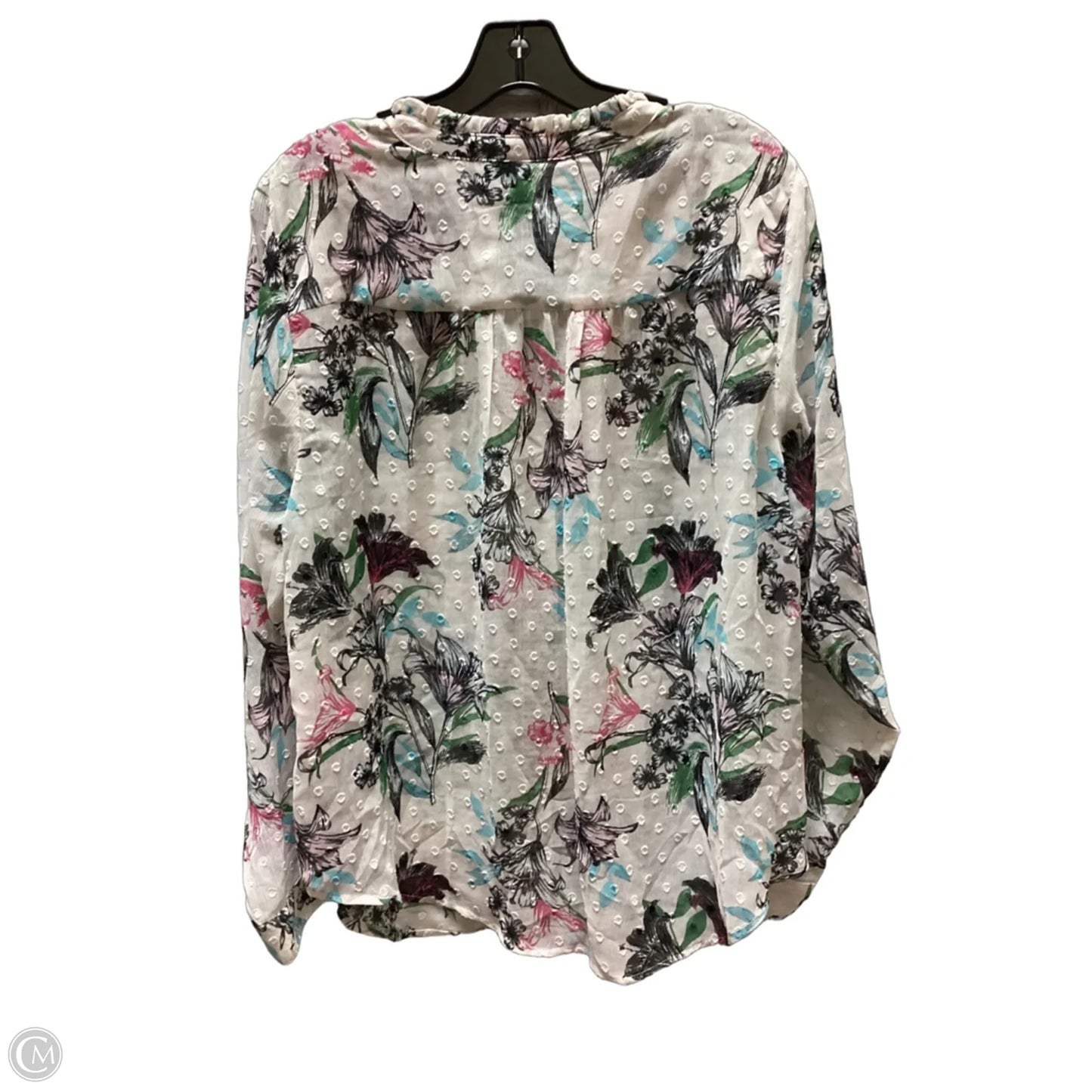 Top Long Sleeve By Torrid In Floral Print, Size: 1x