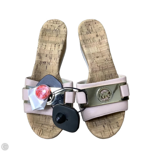 Sandals Designer By Michael Kors In Pink, Size: 5