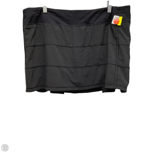 Athletic Skort By Lululemon In Black, Size: 14