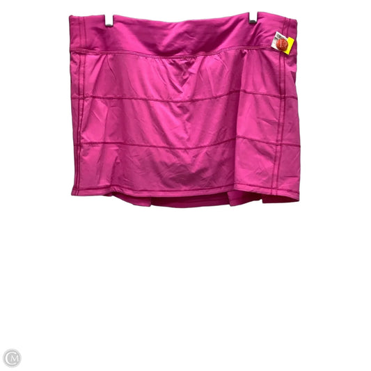 Athletic Skort By Lululemon In Pink, Size: 14