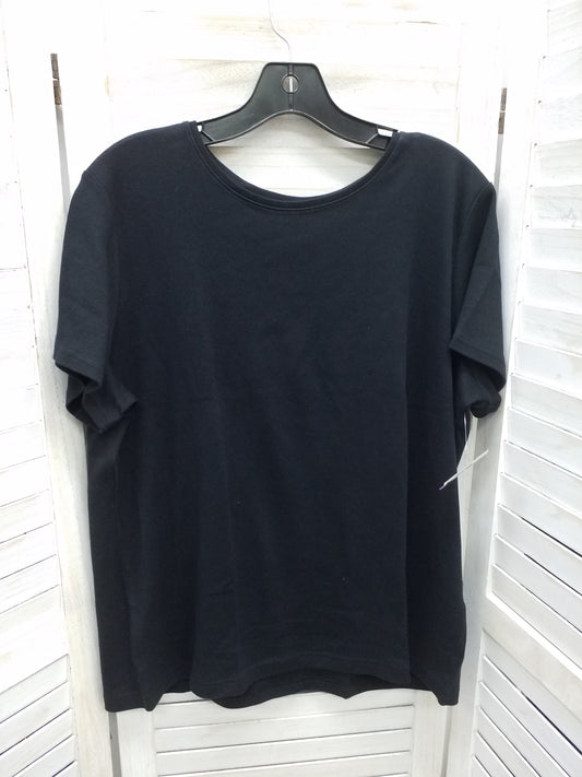 Top Short Sleeve Basic By Croft And Barrow  Size: Xxl