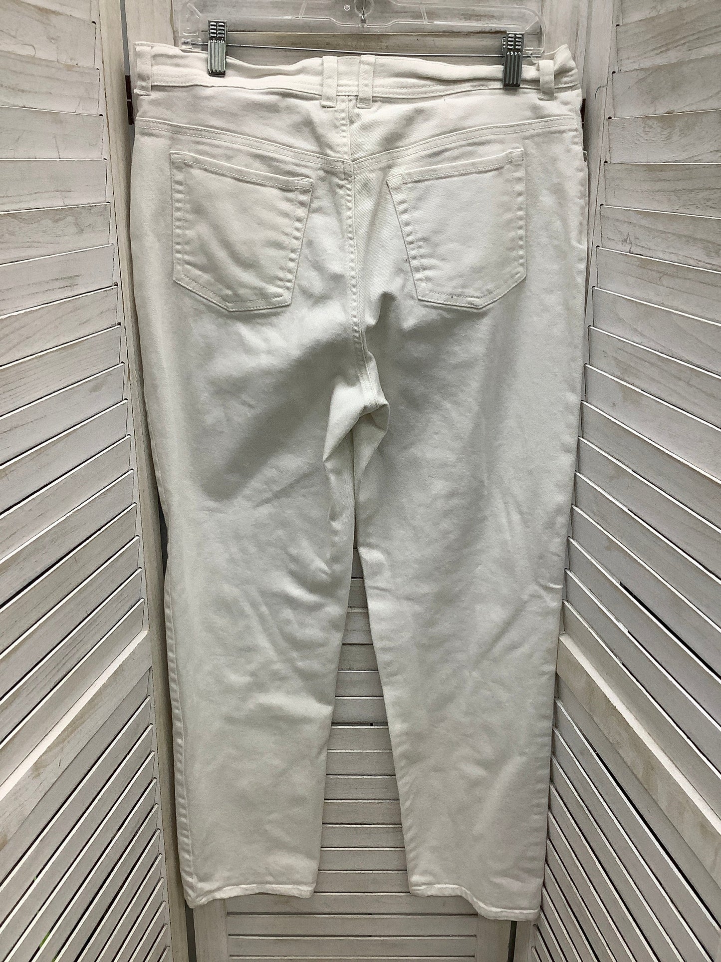 Jeans Straight By Gloria Vanderbilt In Denim White, Size: 14