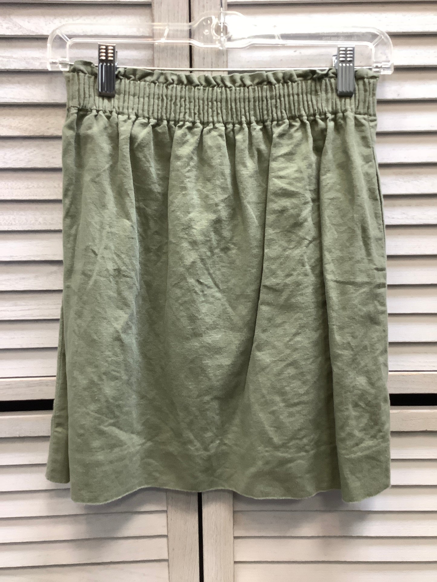 Skirt Mini & Short By J Crew In Green, Size: 0