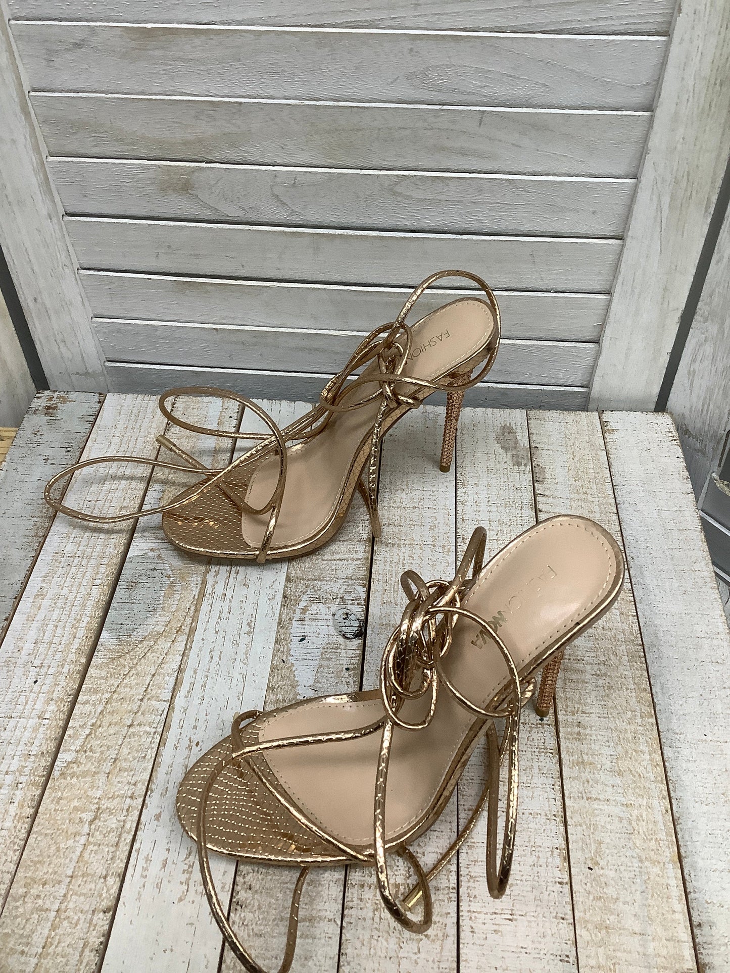 Sandals Heels Stiletto By Fashion Nova  Size: 8