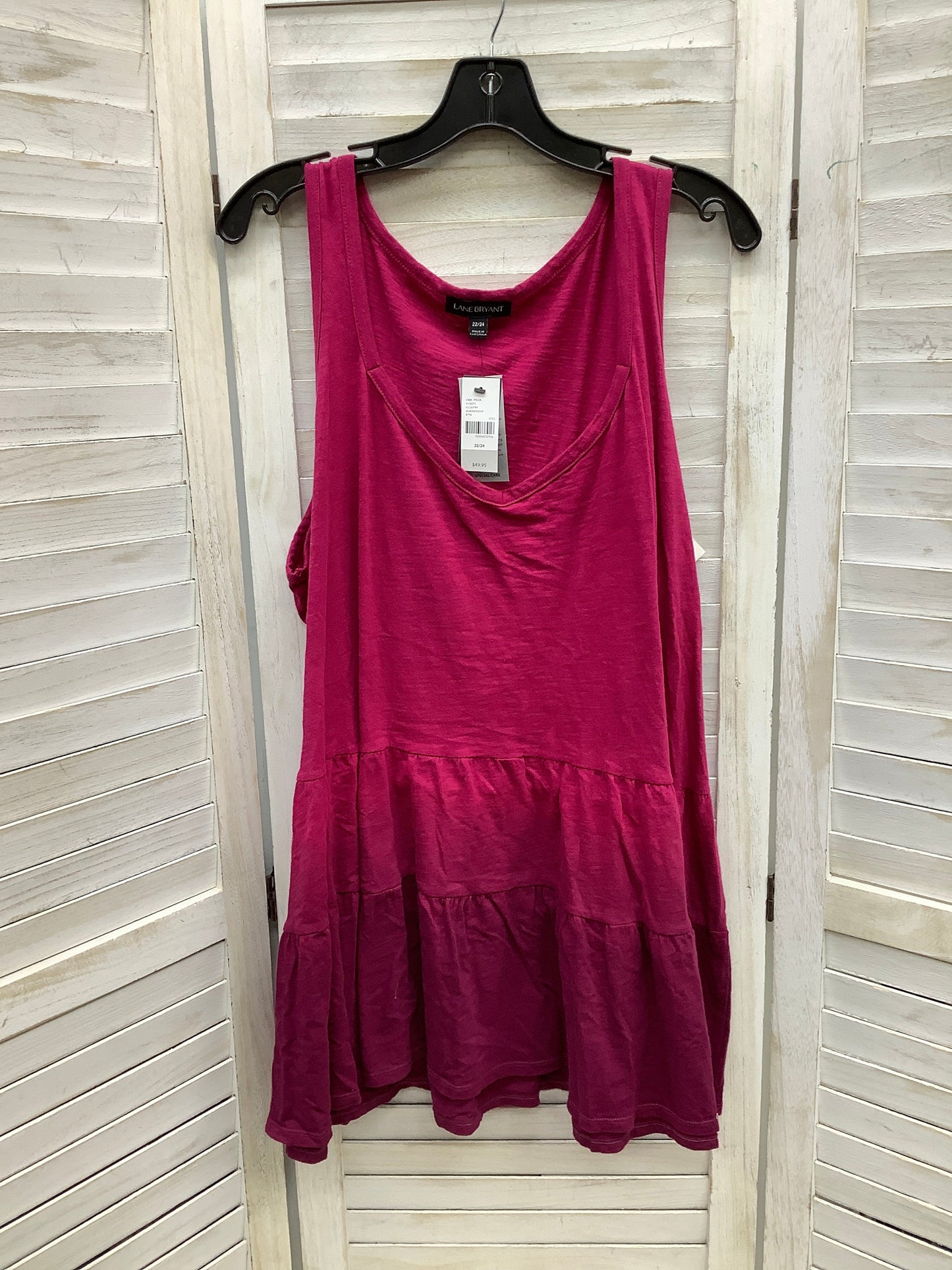 Top Sleeveless By Lane Bryant In Maroon, Size: 2x