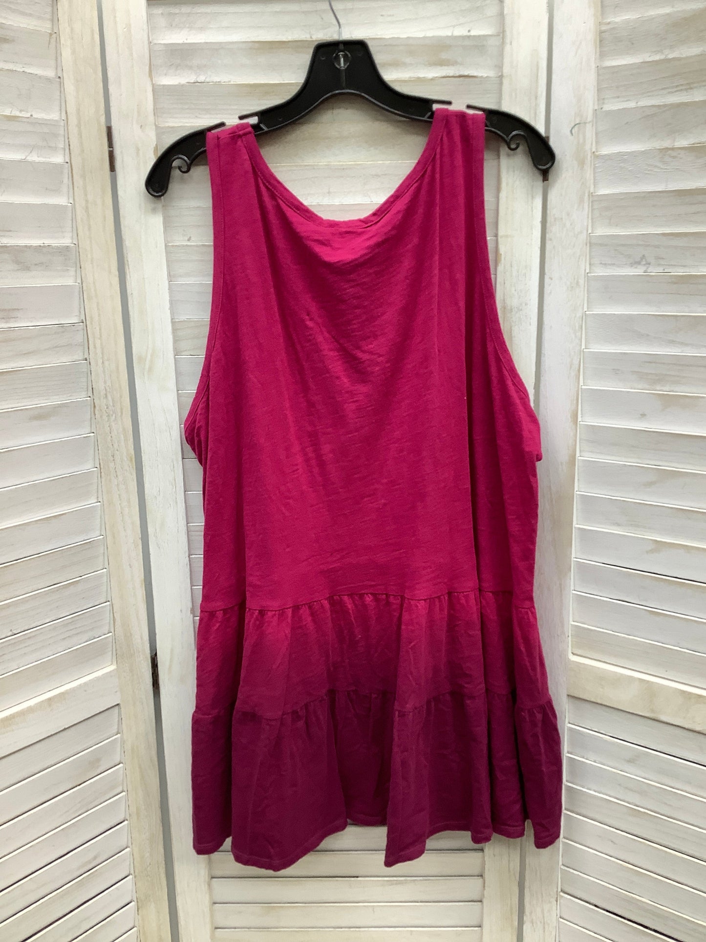 Top Sleeveless By Lane Bryant In Maroon, Size: 2x