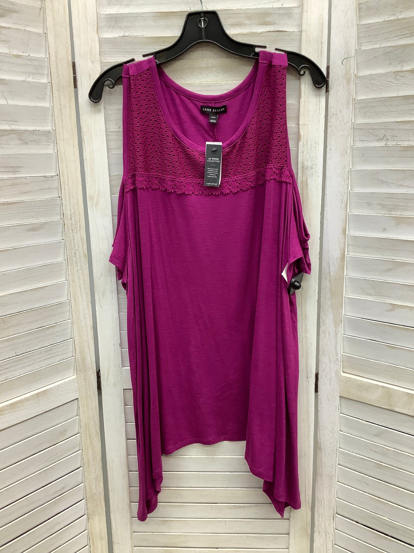 Top Sleeveless By Lane Bryant In Purple, Size: 22