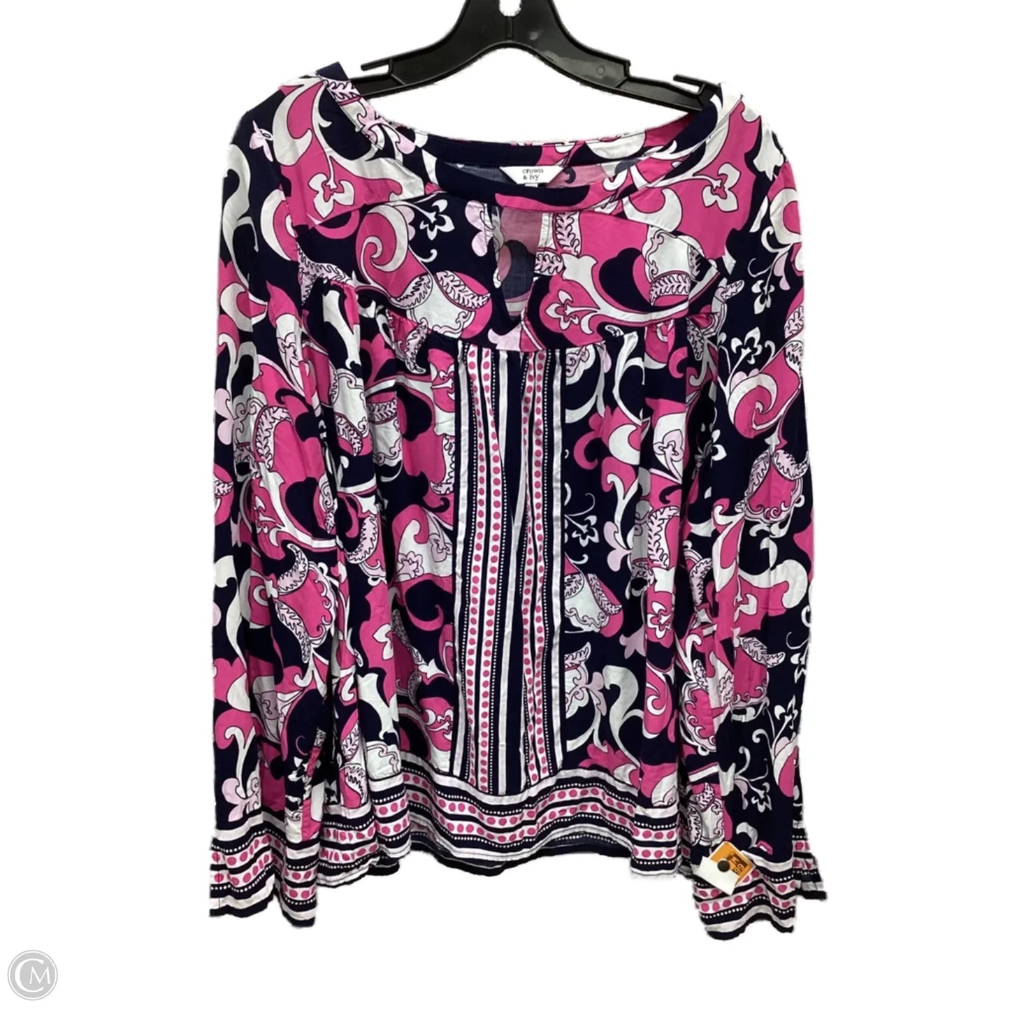 Top Long Sleeve By Crown And Ivy In Multi-colored, Size: Xxl