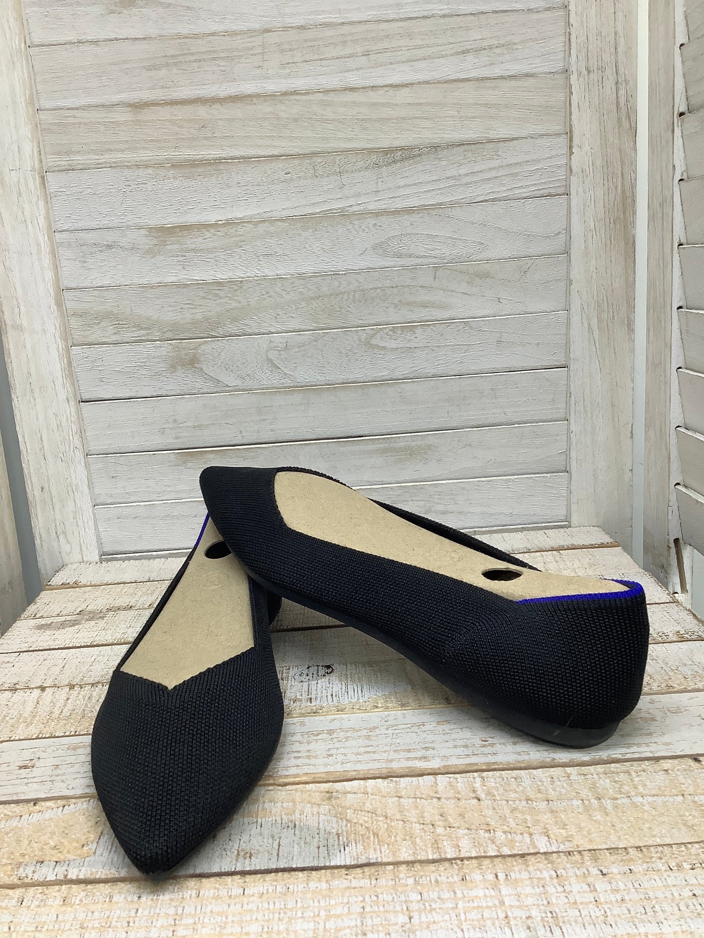 Shoes Flats By Rothys In Black, Size: 9.5