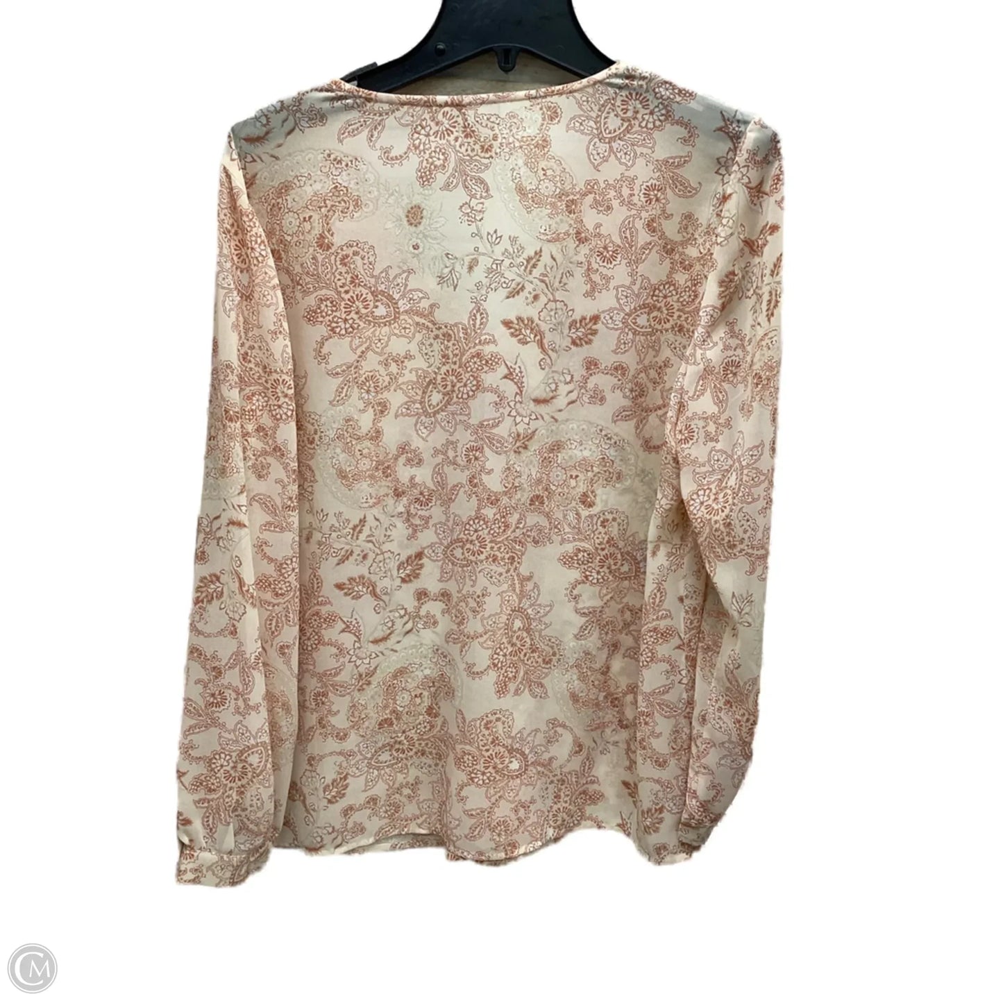 Top Long Sleeve By Chicos In Pink, Size: M