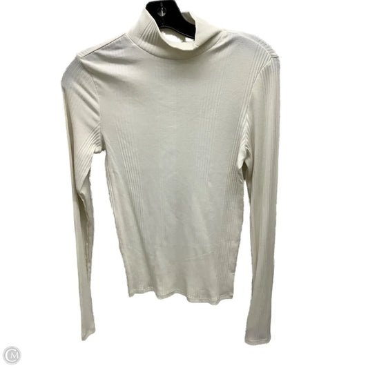 Top Long Sleeve By Pink In Ivory, Size: S