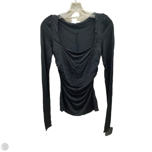 Top Long Sleeve By Free People In Black, Size: S
