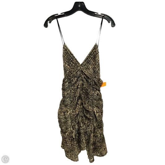 Dress Casual Midi By Free People In Animal Print, Size: 12