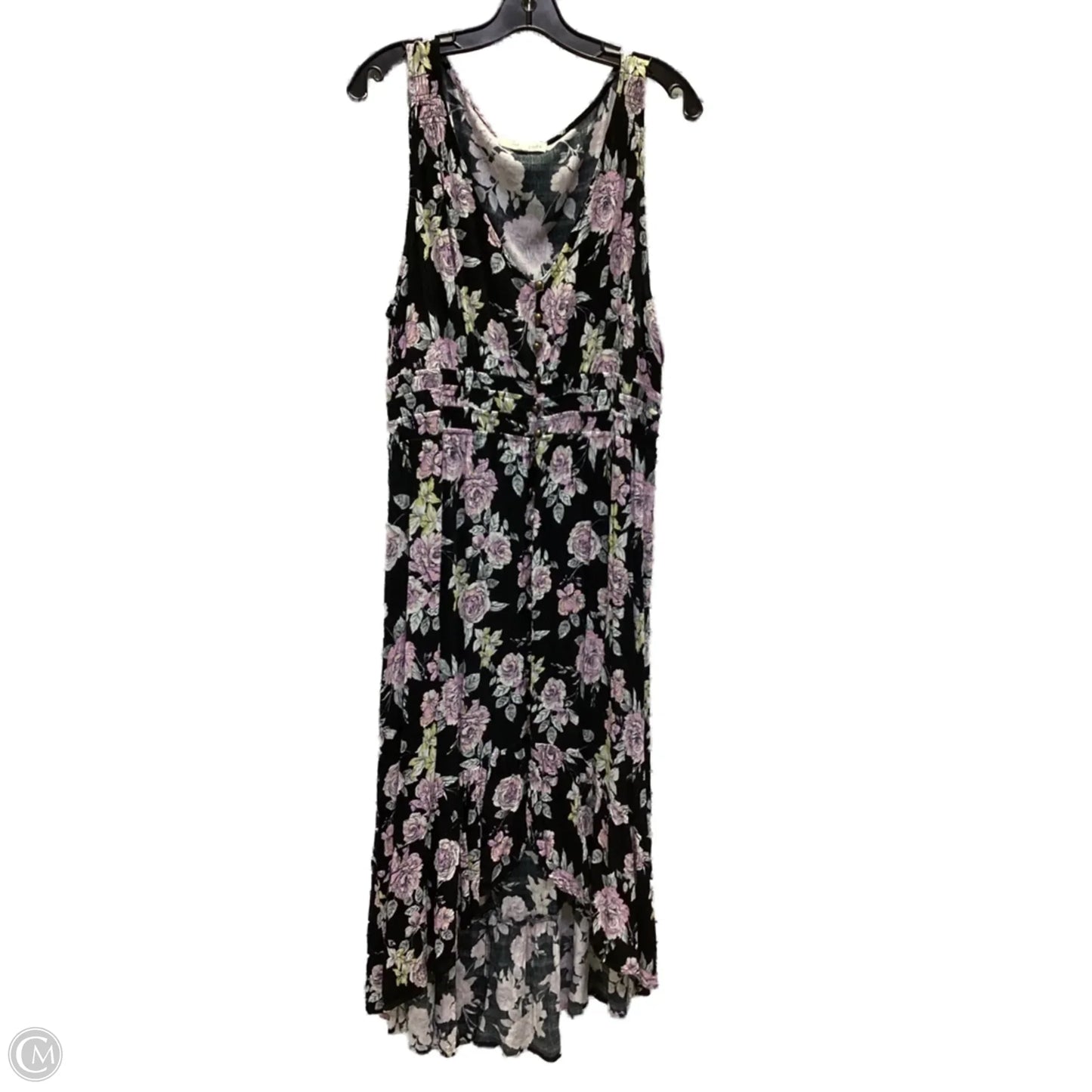 Dress Casual Midi By Clothes Mentor In Floral Print, Size: Xxl