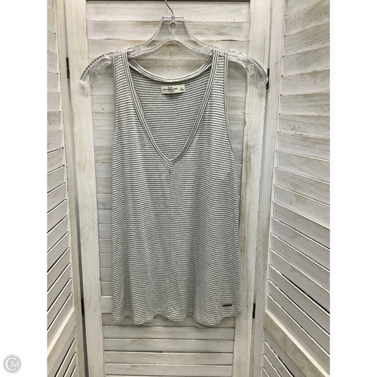 Top Sleeveless By Abercrombie And Fitch In Striped Pattern, Size: L