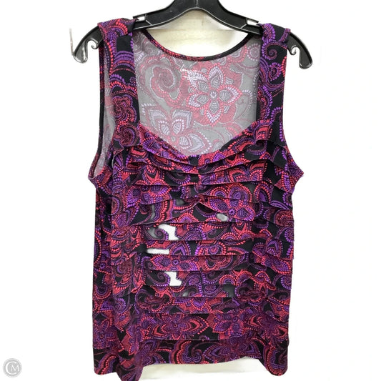Top Sleeveless By Lane Bryant In Multi-colored, Size: 18