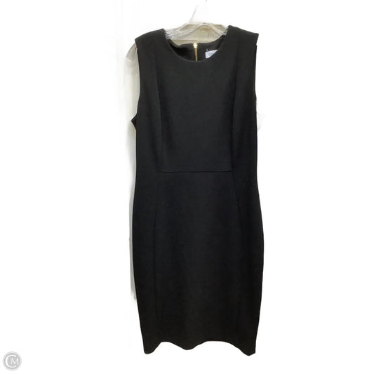 Dress Casual Midi By Calvin Klein In Black, Size: 8