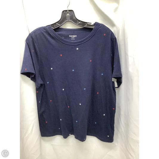 Top Short Sleeve By Old Navy In Multi-colored, Size: L