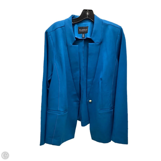 Blazer By Eloquii In Teal, Size: 20