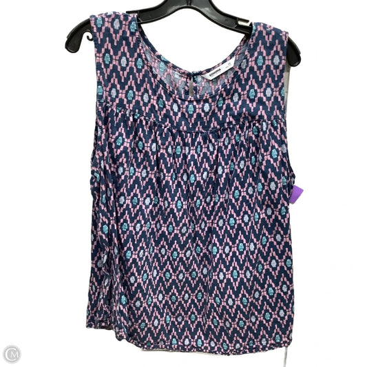Top Sleeveless By Sonoma In Multi-colored, Size: 2x