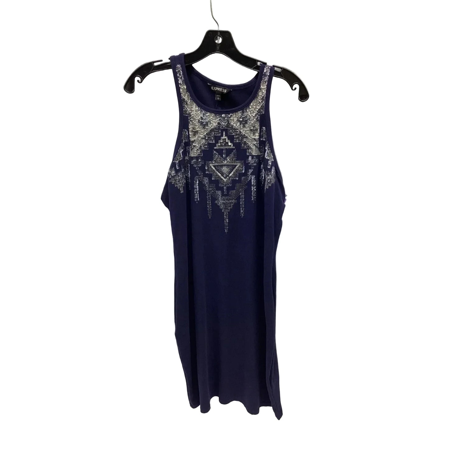 Dress Casual Midi By Express In Navy, Size: L