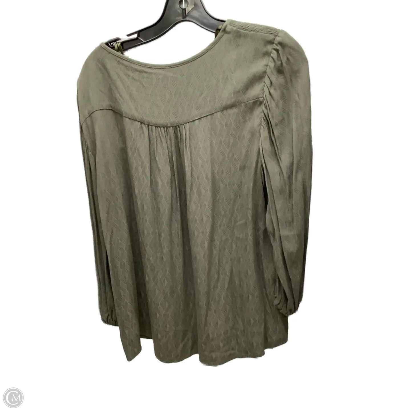 Top Long Sleeve By Knox Rose In Green, Size: Xxl