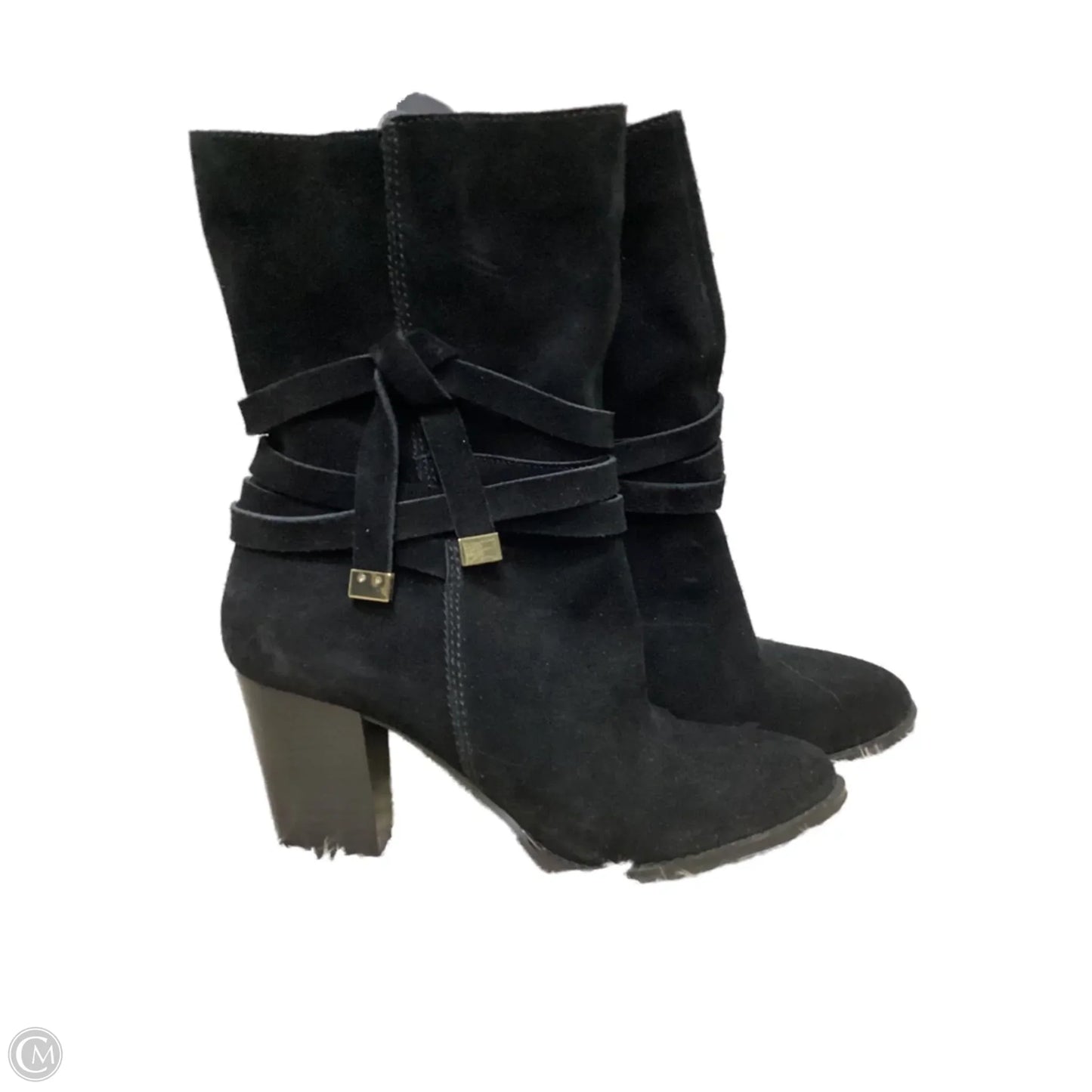 Boots Ankle Heels By Saks Fifth Avenue In Black, Size: 9