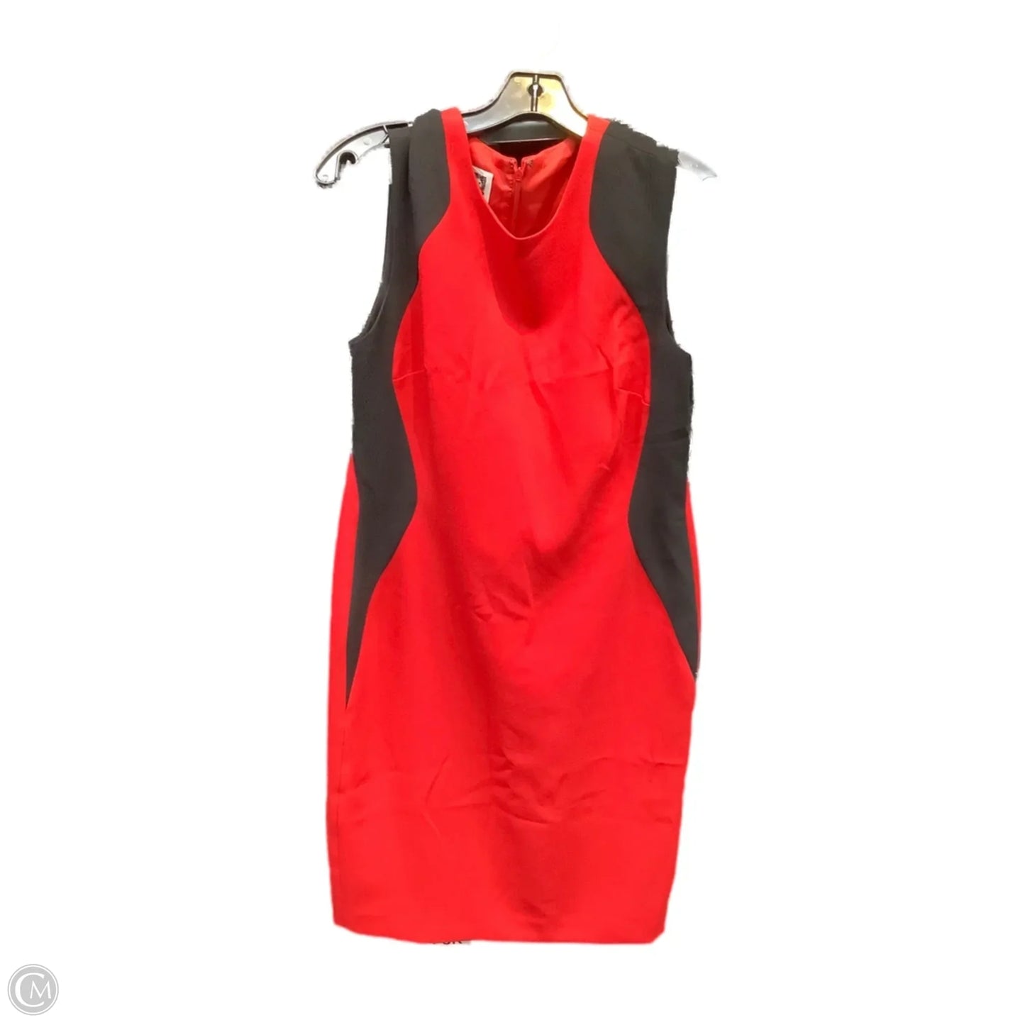 Dress Casual Midi By Anne Klein In Black & Red, Size: 10