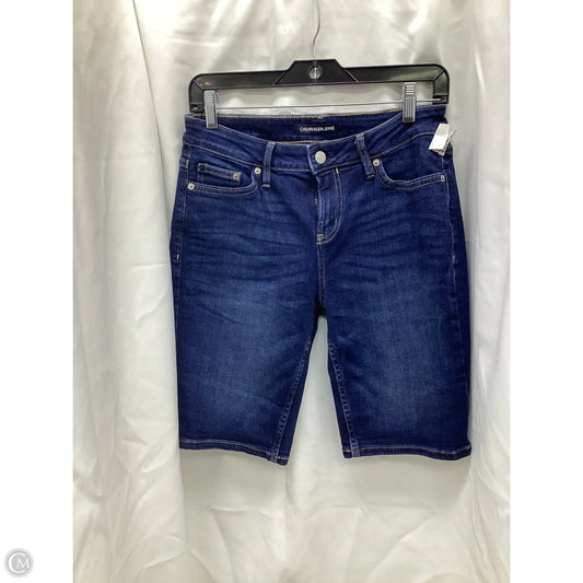 Shorts By Calvin Klein In Blue Denim, Size: 4