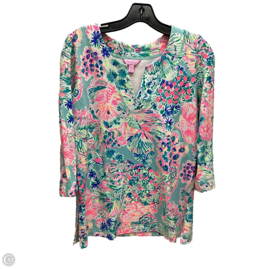 Top Long Sleeve Designer By Lilly Pulitzer In Multi-colored, Size: Xs