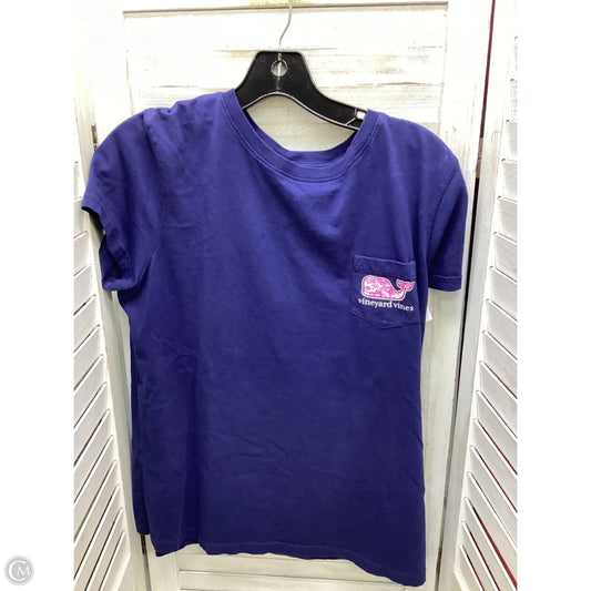 Top Long Sleeve By Vineyard Vines In Navy, Size: L