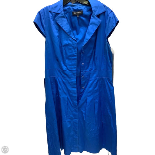 Dress Casual Maxi By Jones New York In Blue, Size: 14