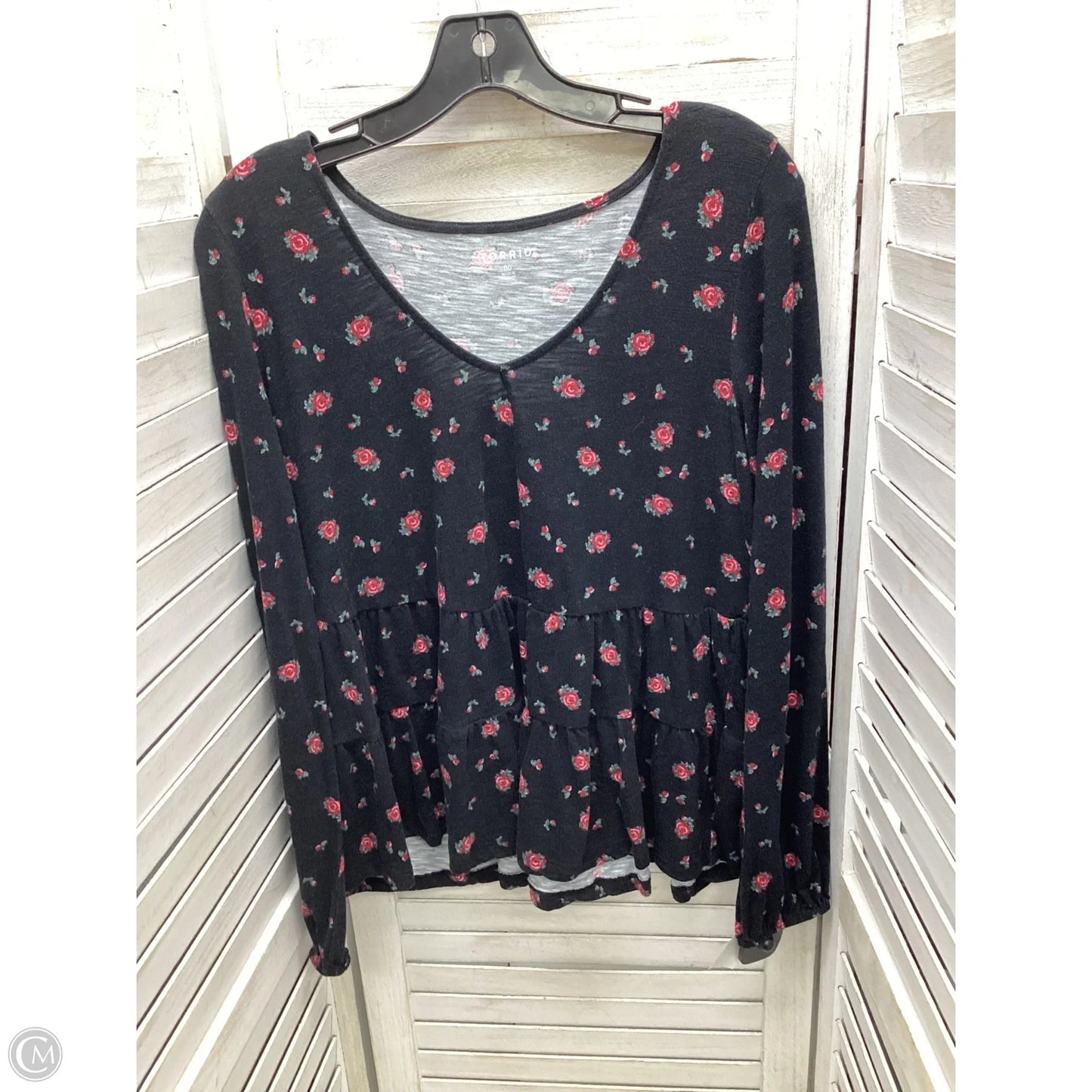 Top Long Sleeve By Torrid In Floral Print, Size: M