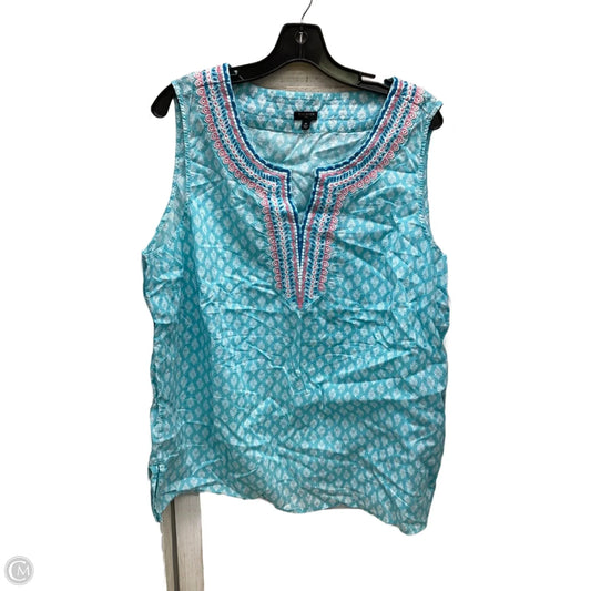 Top Sleeveless By Talbots In Blue, Size: 2x