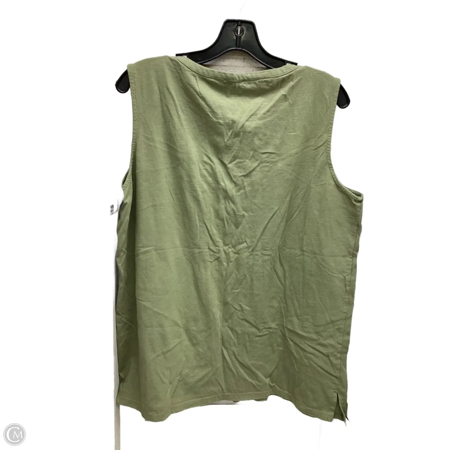 Top Sleeveless By Talbots In Green, Size: Xl